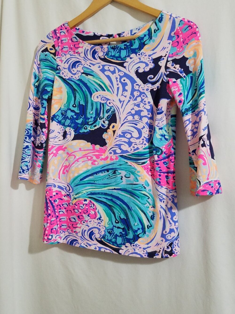 Lilly Pulitzer Paisley Floral Top — Size XS 🌸